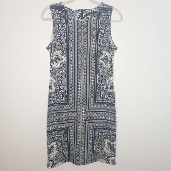 J. McLaughlin Patterned Sleeveless Shift Dress - Picture 1 of 10